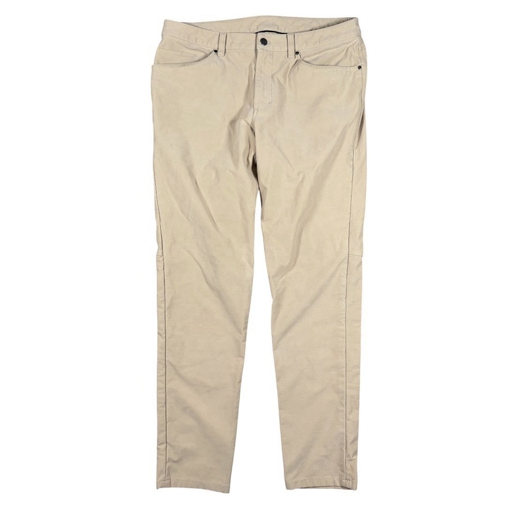 Lululemon ABC Pant Slim Men's 34x31 Utilitech Abrasion Resistant LM5ABNS Beige
